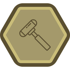 Wall Mural - Reflex Hammer Icon Design