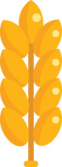 Poster - This vector illustration features a ripe wheat stalk, symbolizing harvest, agriculture, and the circle of life