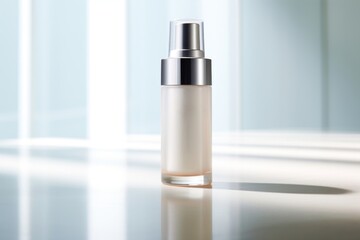 Poster - Bottle cosmetics perfume container.