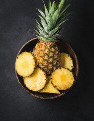 Wall Mural - pineapple in a bowl