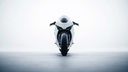 Wall Mural - modern motorcycle on a minimalistic background