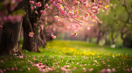 Poster - Tree_background_Flower_full_hd_Blur_background