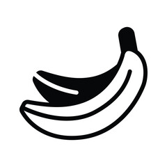 Wall Mural - For illustrating fresh fruit and healthy choices use this banana icon