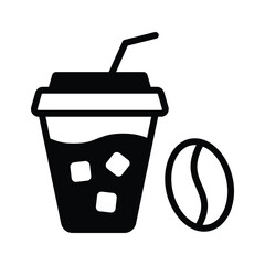 For refreshing drink use this chilled coffee icon