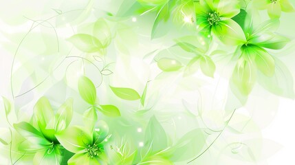 Poster - Green_Flowers_Spring_Poster_Background