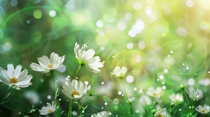 Poster - Green_Flowers_Spring_Poster_Background