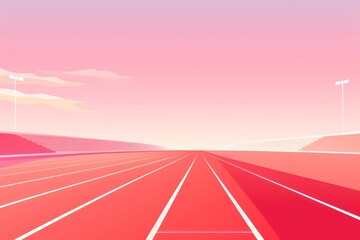 Poster - Running track backgrounds sports tranquility.