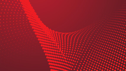 Red abstract background with halftone for backdrop or presentation