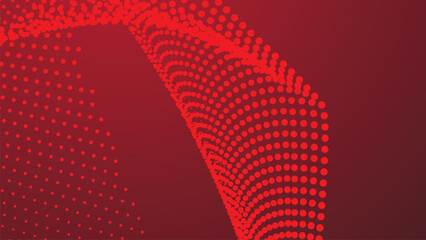 Red abstract background with halftone for backdrop or presentation