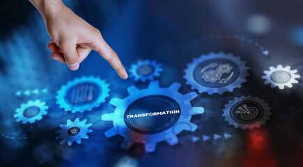 Transformation and Digitalization Technology and Business concept