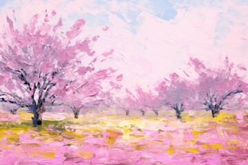 Canvas Print - Spring backgroubd painting backgrounds outdoors.