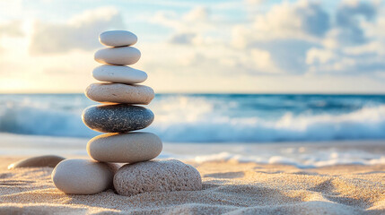 Wall Mural - a balanced life includes not only exercise and nutrition but also time for relaxation and mental rej