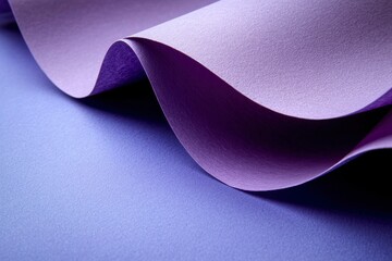 Wall Mural - Wavy Purple Paper Abstract Background