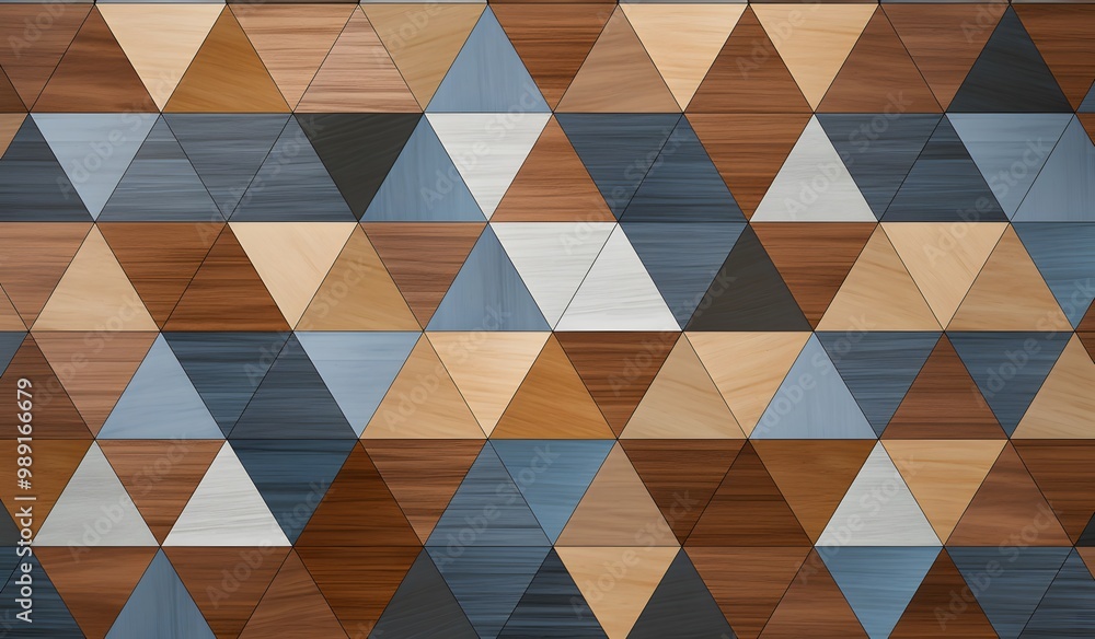 Geometric Wooden Triangle Pattern Background Stock Photo | Adobe Stock