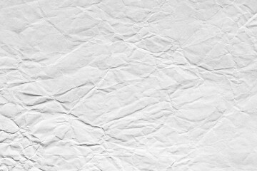 crumpled white kraft paper texture