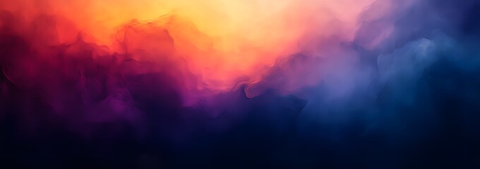 Wall Mural - impressionistic gradient background with blue, purple and orange