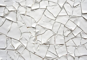 Abstract White Ceramic Tile Mosaic Background