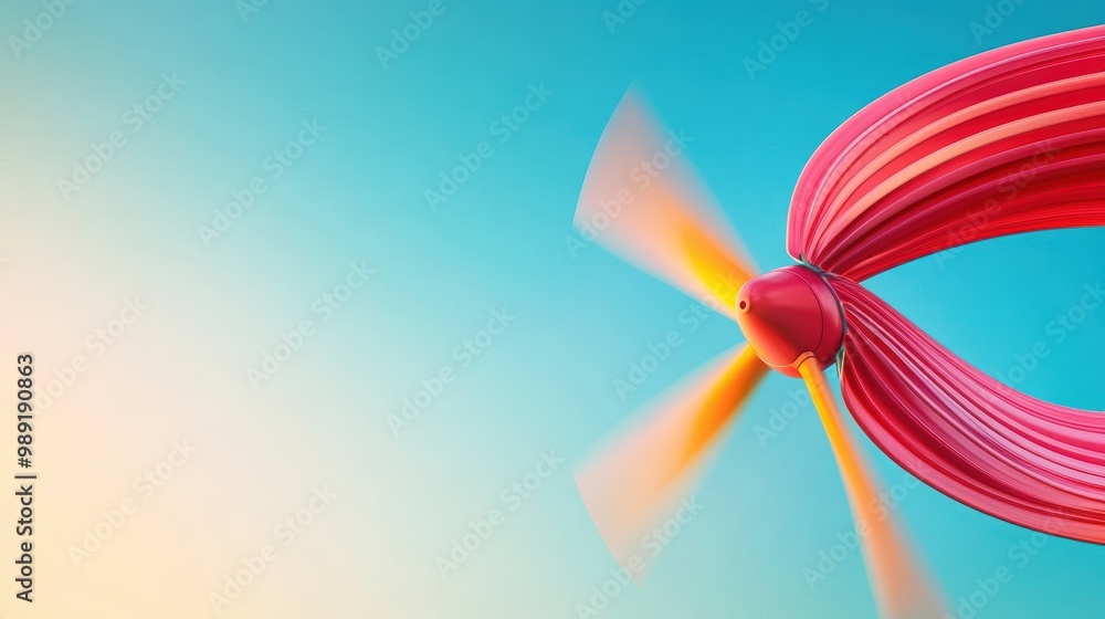 An image of a rotating propeller, showcasing the high rotational ...