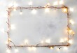 © Eva - Copper Wire Frame with Fairy Lights Flat Lay