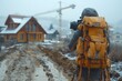 © Matvejs - Geodetic surveys at construction sites  theodolite setup, tripod stability, and topographic analysis