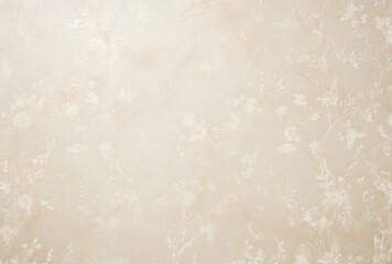 Delicate Floral Beige Wallpaper Pattern