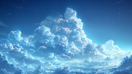 Canvas Print - cartoon blue sky
