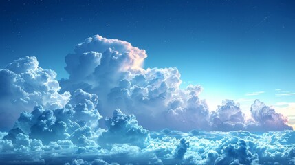 Canvas Print - cartoon blue sky