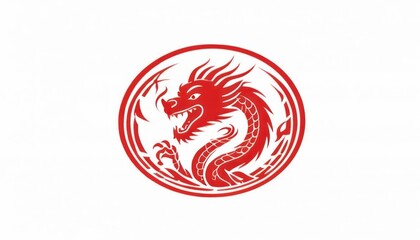 Wall Mural - dragon logo or icon