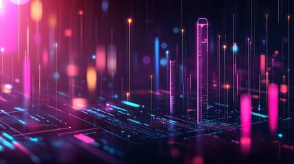 Wall Mural - illustration of data download 