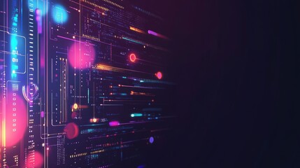 Wall Mural - illustration of data download 