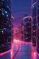 Wall Mural - illustration of data download 