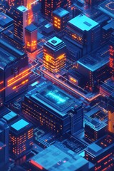 Wall Mural - illustration of data download 
