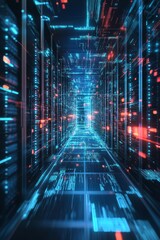 Wall Mural - illustration of data download 