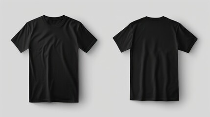 Sticker - Black T-Shirt Mockup