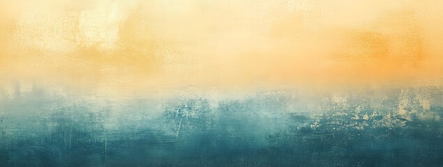 Poster - Abstract Grunge Background with Faded Blue and Yellow Gradient