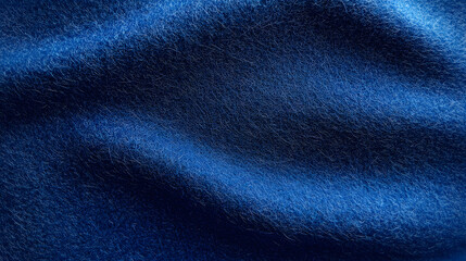 Blue felt fabric texture as background. melange fuzzy woolen cloth textured