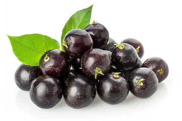 Wall Mural - A fresh jaboticaba isolated on white