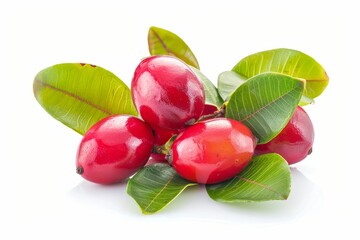 Wall Mural - A fresh miracle fruit isolated on white