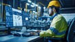 © Chronicles Artsy  - Industrial Engineer Analyzing Data in Control Room