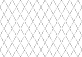Abstract Seamless Geometric Diamonds Pattern. Thin Line Texture. White Textured Background. 