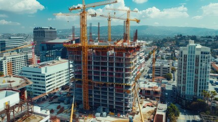 Construction Site in Downtown Los Angeles