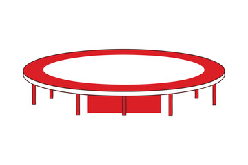 Conference Table Design Vector.