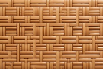 Wall Mural - Seamless Bamboo Wicker Texture for Interior Design