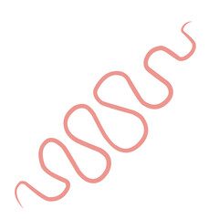 Wall Mural - Pink Abstract Squiggle 