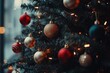 © Atlas Studio - Decorative Ornaments on a Festive Christmas Tree Adorned With Twinkling Lights in a Cozy Indoor Setting During the Holiday Season