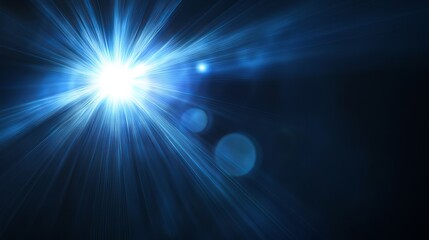 Wall Mural - Bright, colorful light streaks against a black background. These are lens flares, which are the light effects created by cameras. You can use these images for design projects.