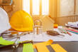 © thatinchan - A team of architects and engineers discuss with investors to design large scale construction projects that meet investors' needs and examine the feasibility of the project by expert architects.