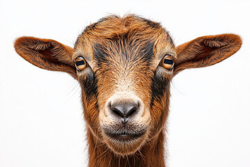 Poster - Goat On White Background