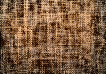 Wall Mural - Embroidered Burlap Texture, Organic Wool Background