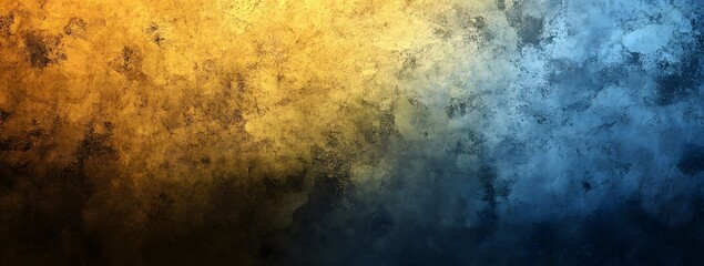 Sticker - Grunge Texture Background Blue Yellow Gradient